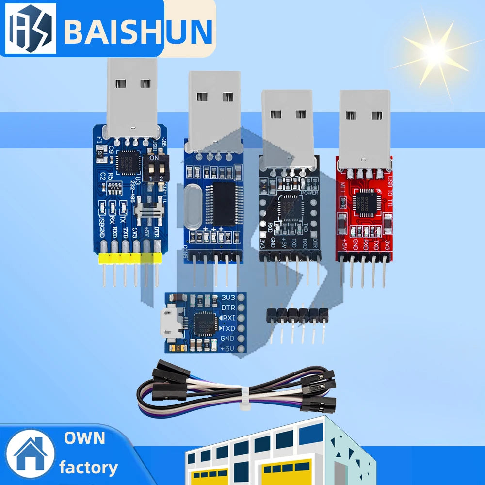 5-Pin Micro USB CP2102 Serial Converter 2 0 UART TTL Multi-chip FT232 Zpaxo