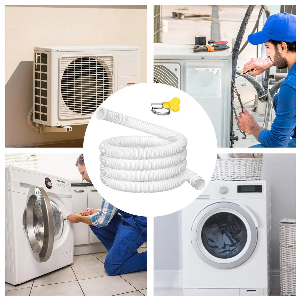 Air Conditioner Drain Hose Flexible Extension Tube Clamp Thickened