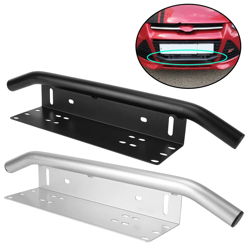 Off Road LED Light Bar Frame Holder Universal Front Bumper License