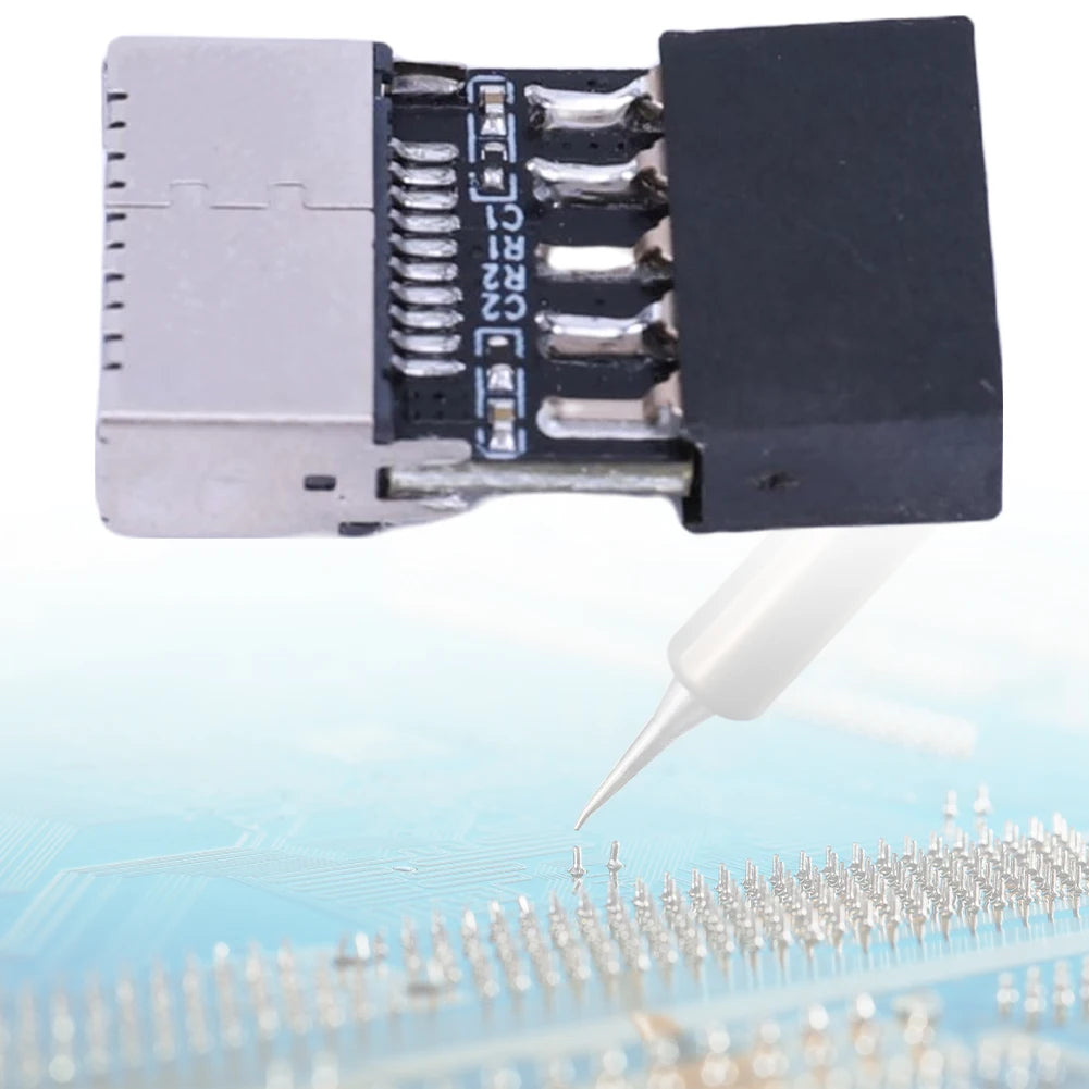 Motherboard USB2 0 9Pin TYPE-E Female Adapter Plug Play TYPE-C Socket