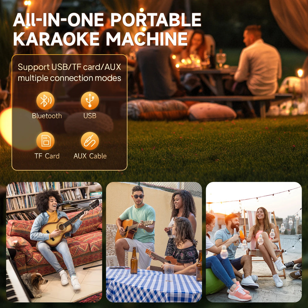 Tx06Karaoke Bluetooth Speaker Microphone High-power Karaoke Outdoor