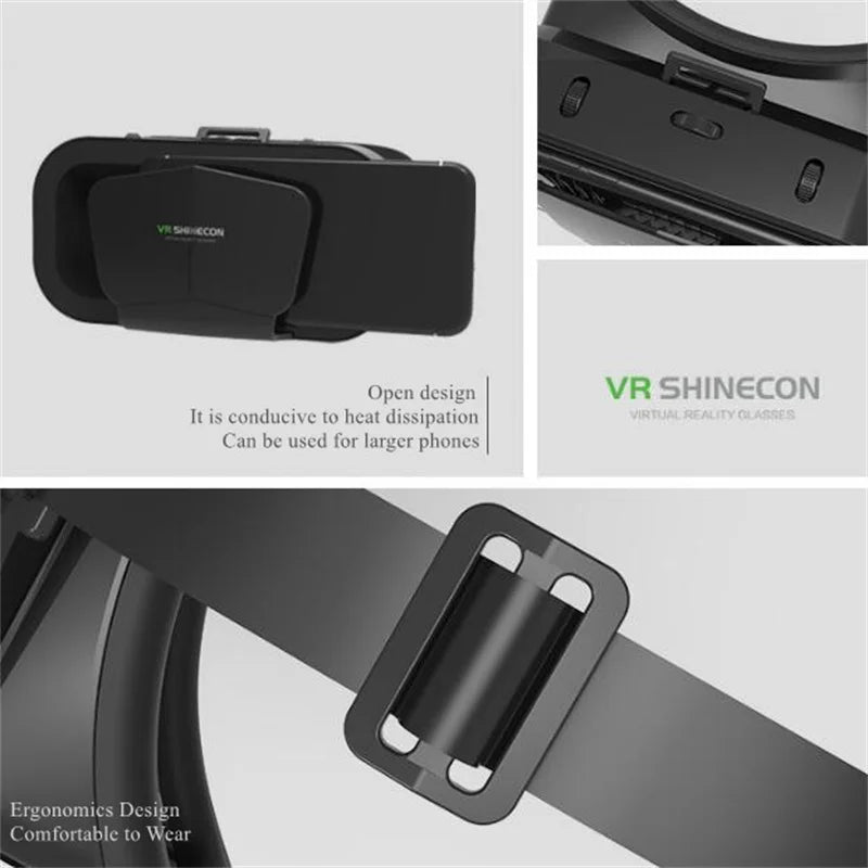 3D VR Glasses Headset for iOS & Android 4.7–7" Smartphones VR Headset Goggles Zpaxo