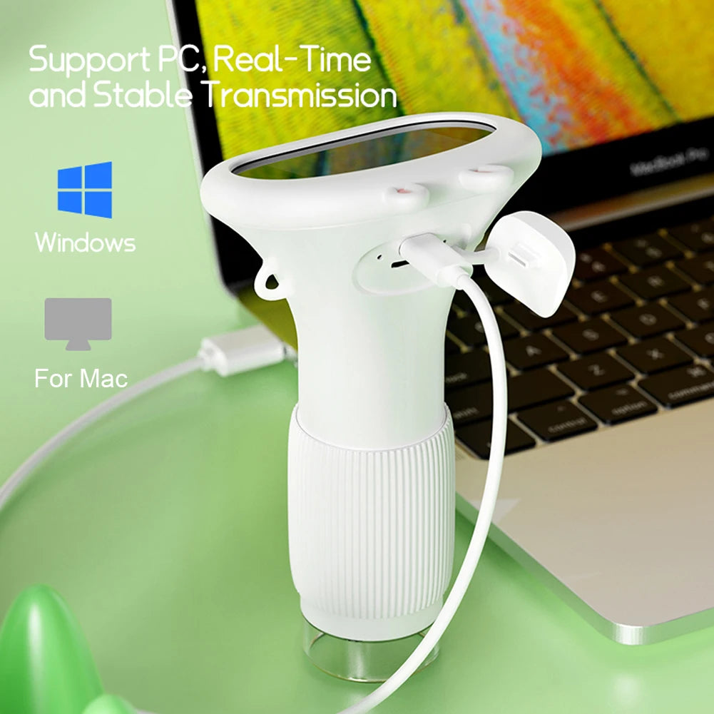 1000X Electronic Magnifier Camera 2 Inch IPS Screen Children Biological Insect Coin Magnifier 2MP Lens Mini Portable Microscopes Zpaxo
