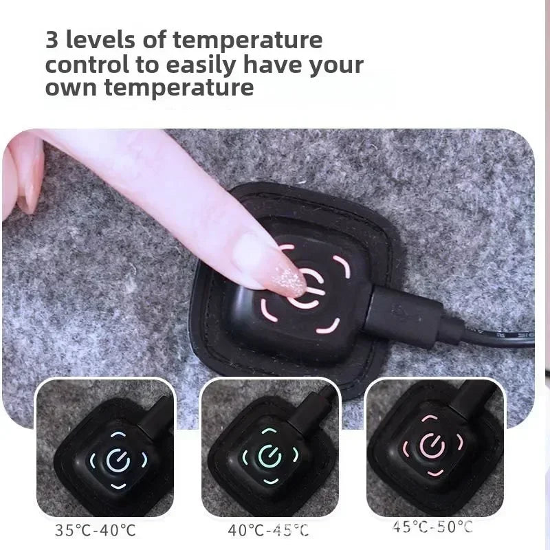 USB-C Electric Heated Blanket – 6-Zone 10W Washable Plush Mat Electric Heated Blanket Zpaxo