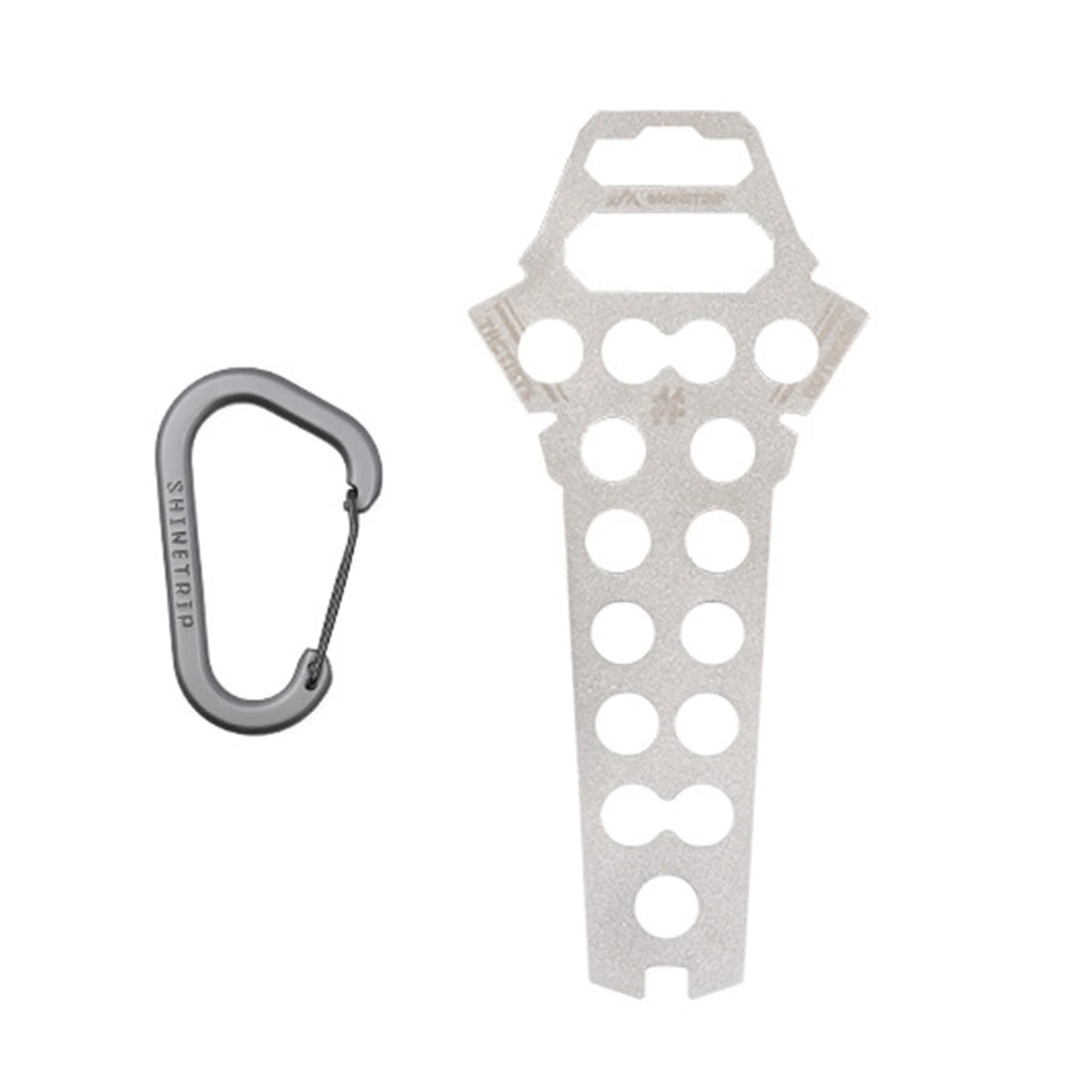 Camping Tent Pegs Organizer Keychain Buckle Storage Holder Outdoor Zpaxo Silver
