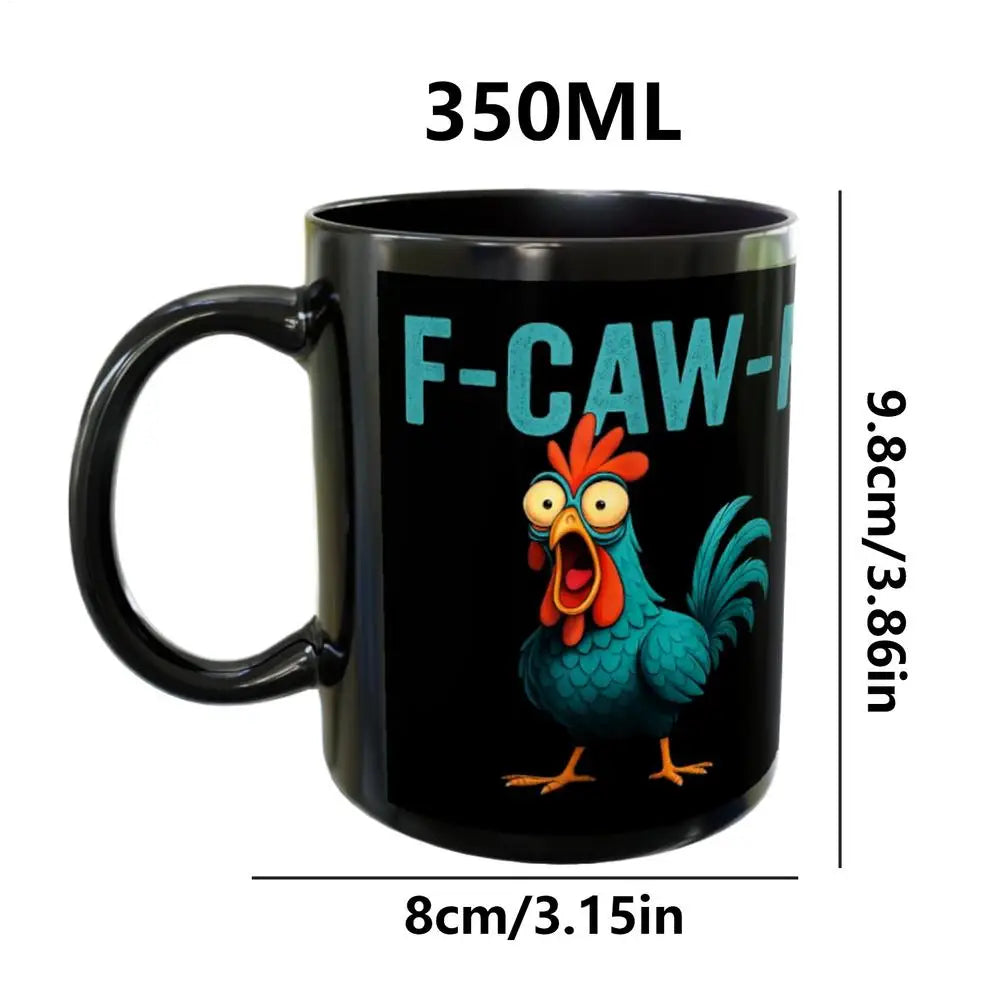 Chicken Mug Funny Rooster Coffee Cup Ceramic Novelty Christmas Tea