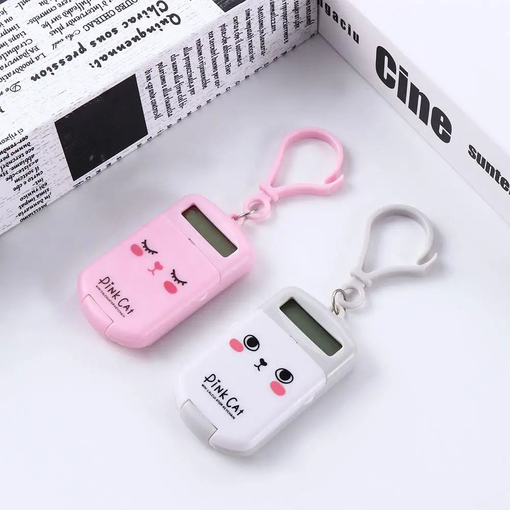 Battery 8 Digits Display Pocket Key Ring Student Supplies Stationery Zpaxo