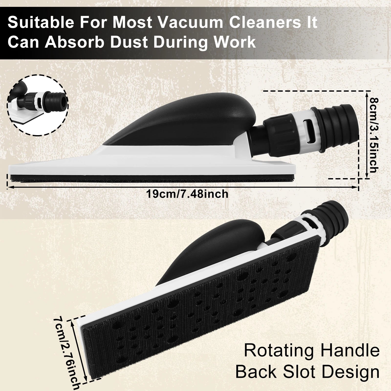 Hand Sanding Block Set Multifunctional Longboard Hand Sanding File with Hook & Loop Sandpaper Sanding Disc Pad Polishing for Car Zpaxo L 19cm