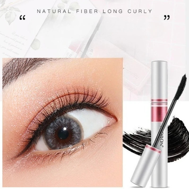 Mascara 3d Silk Fiber Curl Eyelash Extension Volume Makeup Eye Black