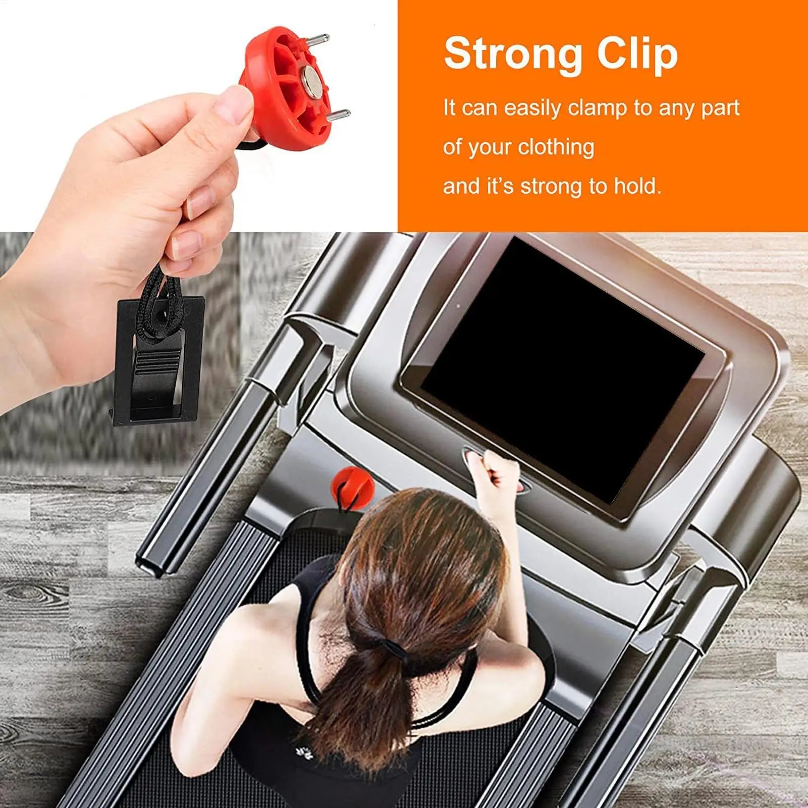 Treadmill Emergency Stop Key Replacement Round Socket Magnet Double