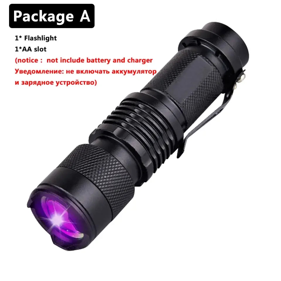 UV Black Light Flashlight 395nm – Pet Stain & Scorpion Detector