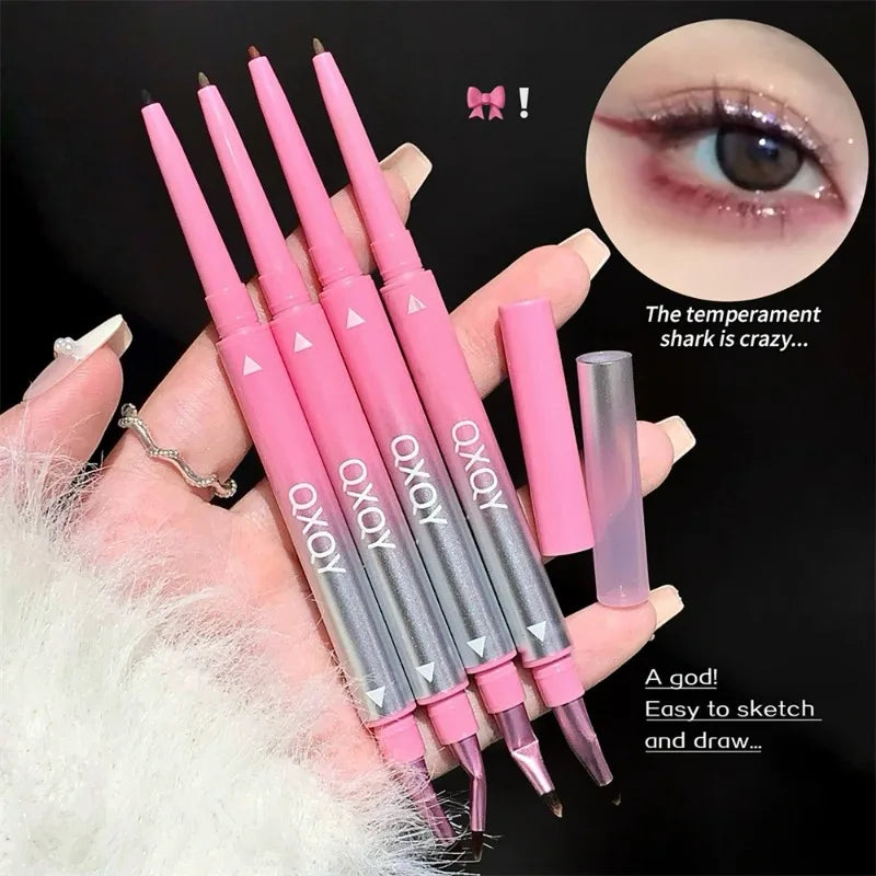 1 Punk Red Eyebrow Eyeliner Gelpencil Angled Brush Smudge-proof