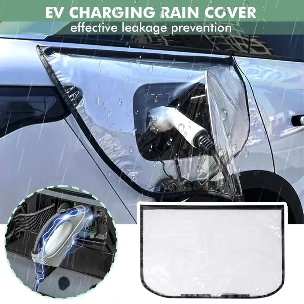 Electric Car Charging Port Rain Cover – Waterproof EV Charger Guard EV Charger Cover Zpaxo