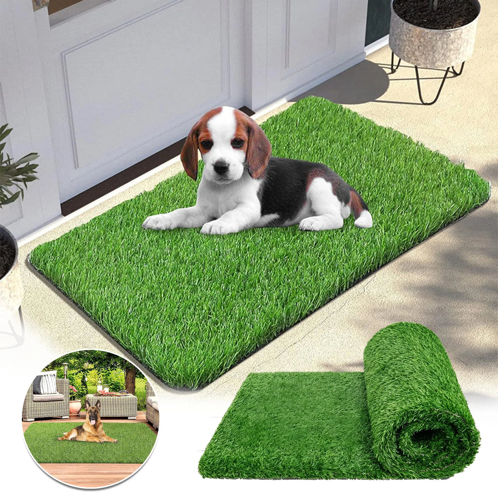 Artificial Grass Pad Pets Dog Potty Training Turf Mat Indoor Reusable