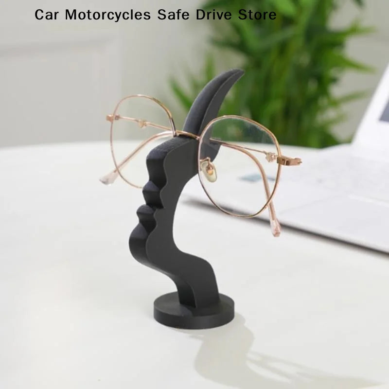 CM1Pc Human Side Face Interesting Simple Glasses Stand Bar Shape