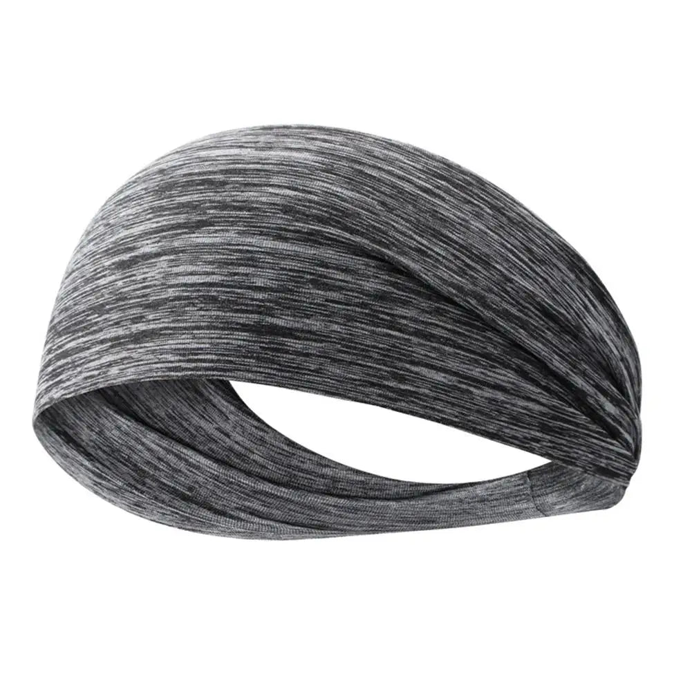Sweat Absorption Headdress Quick Dry Running Head Band Anti-slip Zpaxo 2PCS Grey
