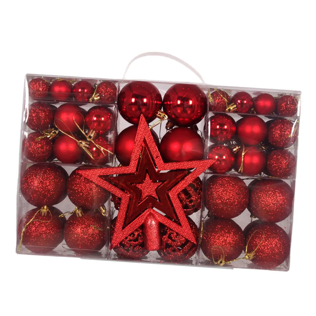 Christmas Ball Ornaments DIY Decorative Durable Tree Star Hanging Zpaxo