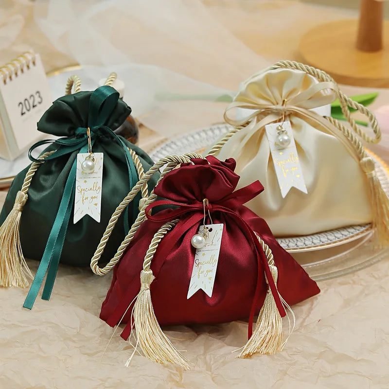 Velvet Drawstring Gift Bag – Wedding Jewelry & Party Pouch