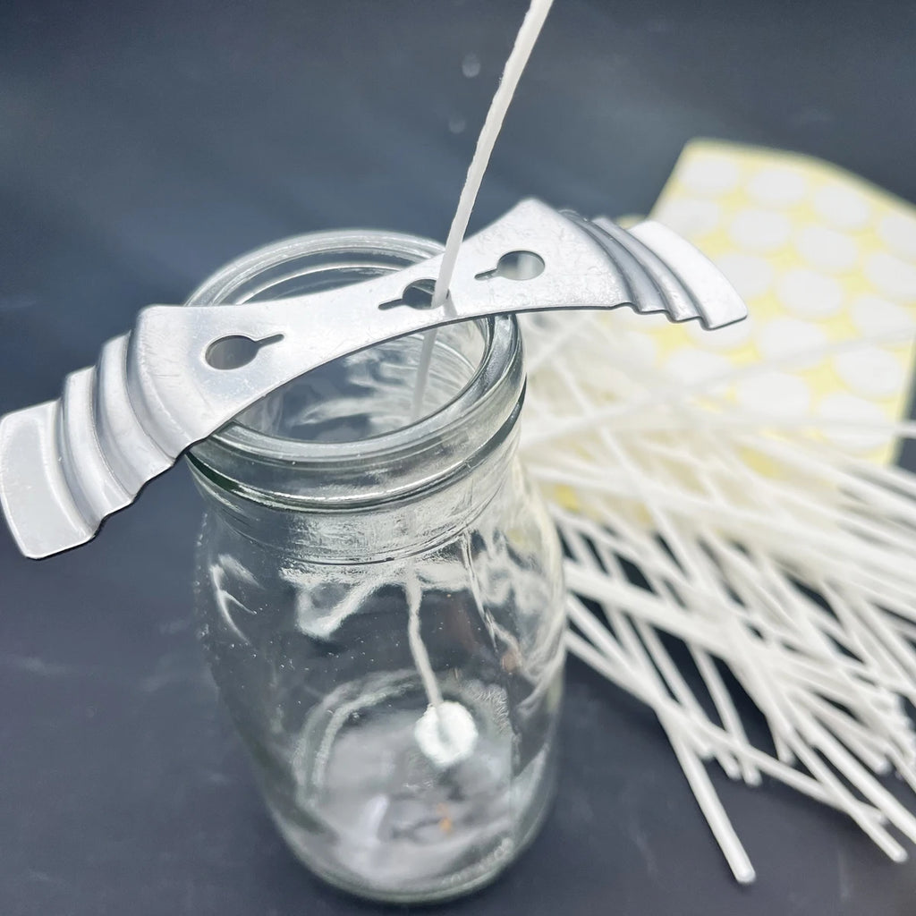 DIY Candle Making Kit – 50 Wicks, Metal Holder & Glue Dots Candle Making Kit Zpaxo
