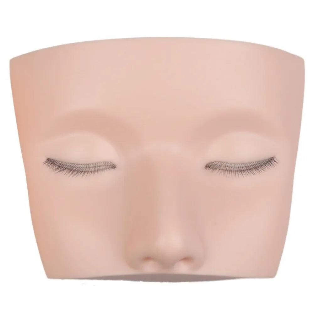 Soft 3D Lash Mannequin Head Silicone High Quality Lash Doll Head Simulated Eyelash Mannequin Head Lash Practice Zpaxo