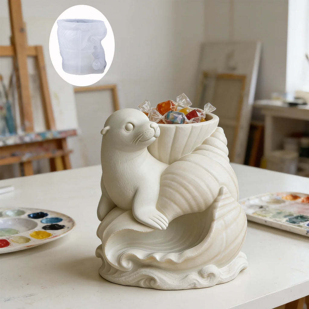 Conch Shell Silicone Mold – DIY Cement, Resin & Gypsum Crafts