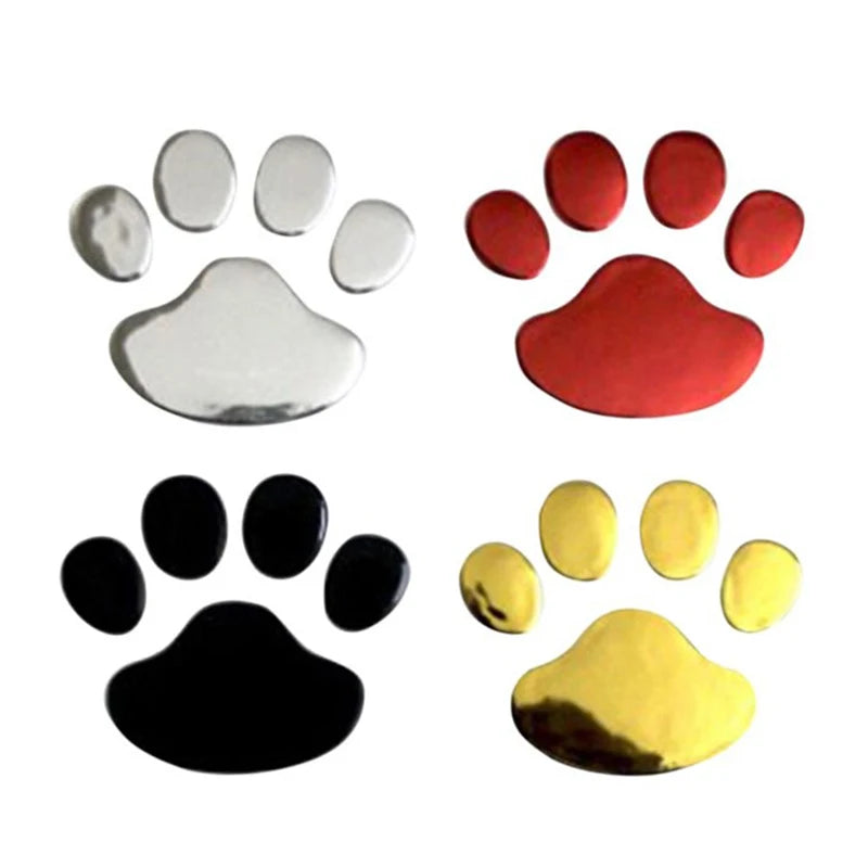 3D Paw Print Car Sticker – Dog & Cat Foot Decal Sheet