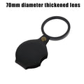 1Pc 50/60/70MM Folding Magnifying Glass Folded Leather Case Portable Handheld Jewelry Loupe 8X Mini Magnification Zpaxo Style3