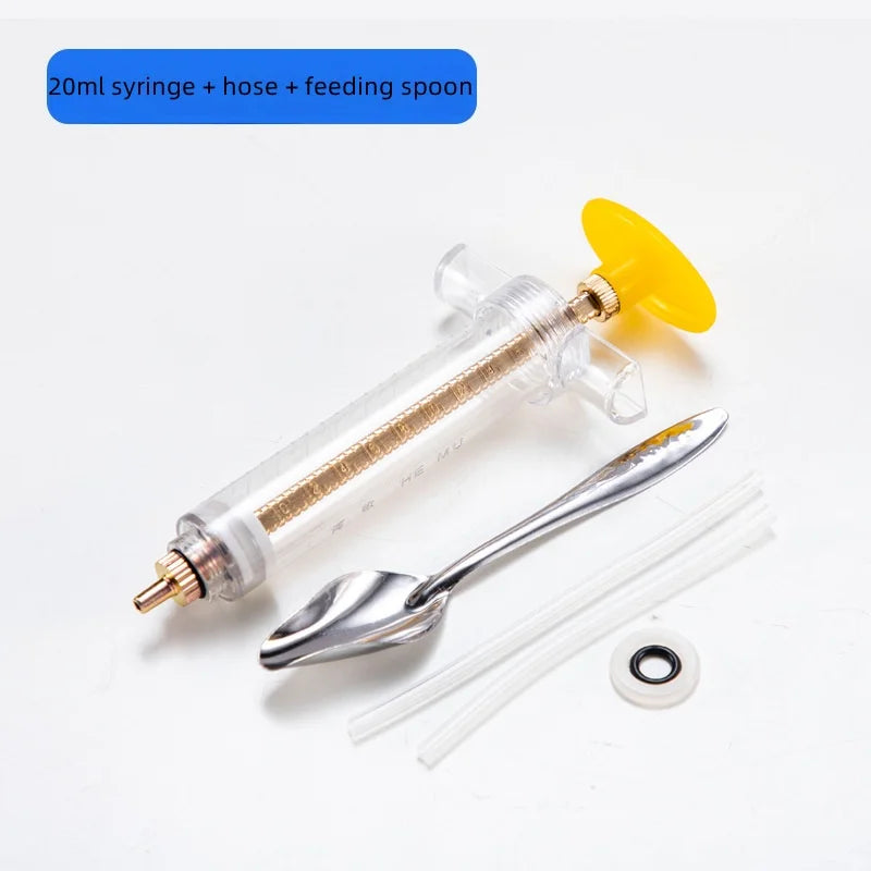 Budgie Parrot Chick Feeding Syringe Soft Tube Hand Bird Feeder Newly