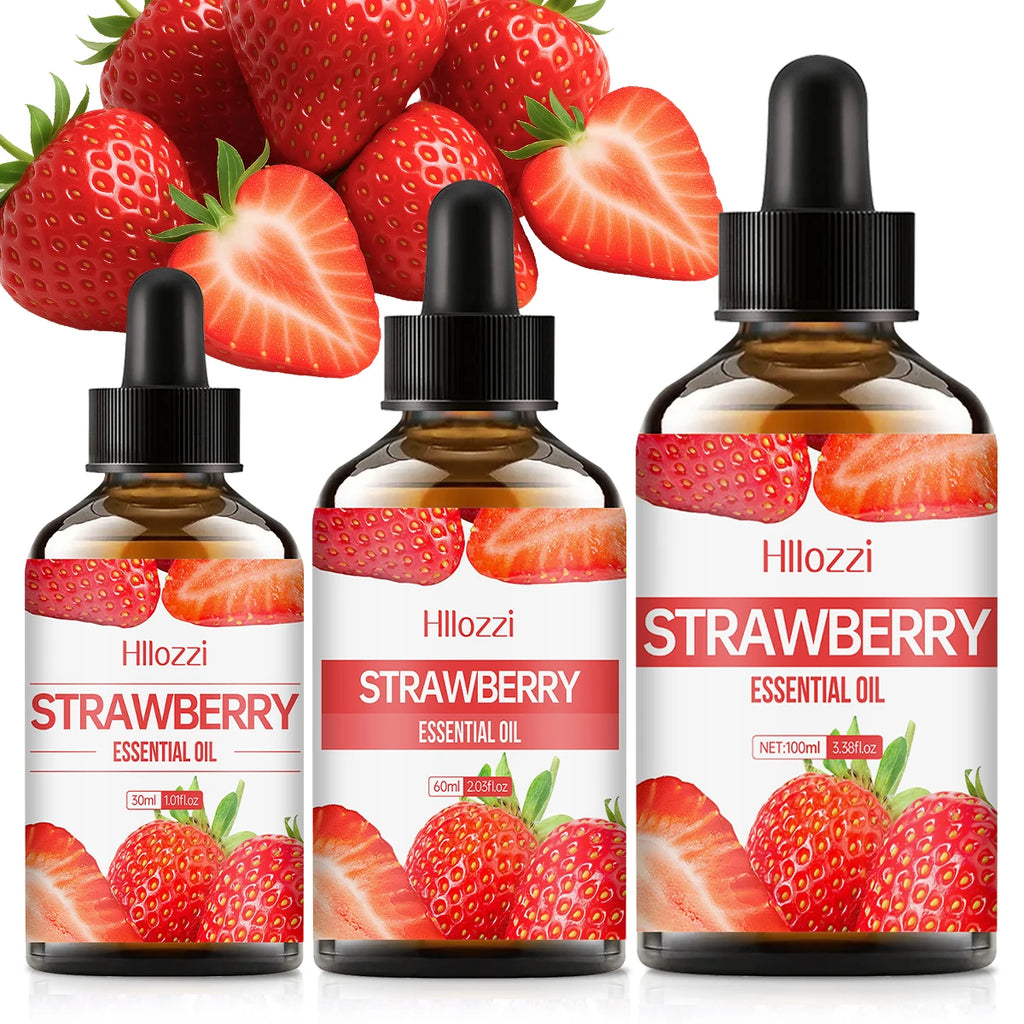 STRAWBERRY ESSENTIAL OIL a high-quality moisturizing nourishing massage oil with a refreshing scent, suitable for all skin types Zpaxo