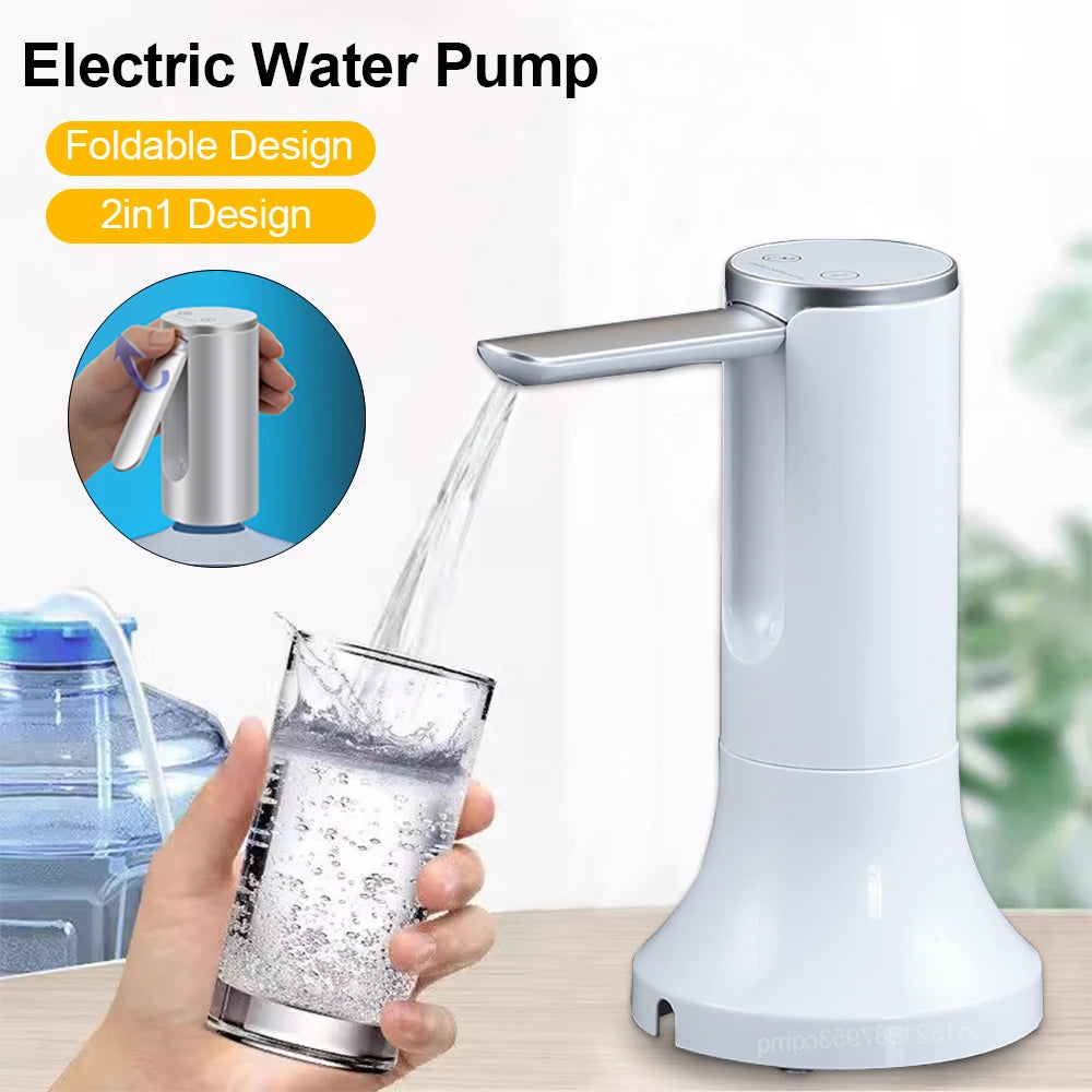 Electric Water Gallon Pump Automatic 19 Liters Foldable Desktop