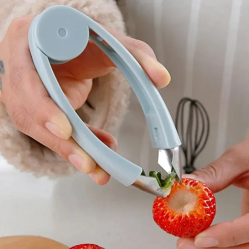Kitchen Stainless Steel Pineapple Eye Corer Fruit Vegetable Knives Stem Remover Clip Strawberry Huller Peeler Tweezers Gadgets Zpaxo