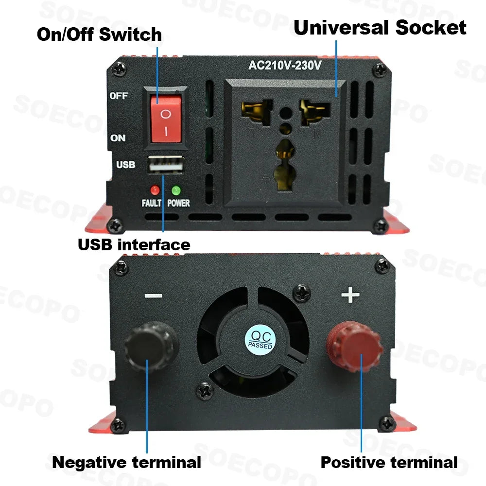 Upgrade 6000W Complete Solar Kit 100A Controller 300W Mono Panel 12V-110/220V Inverter & Mounting Accessories for Off-Grid Power Zpaxo