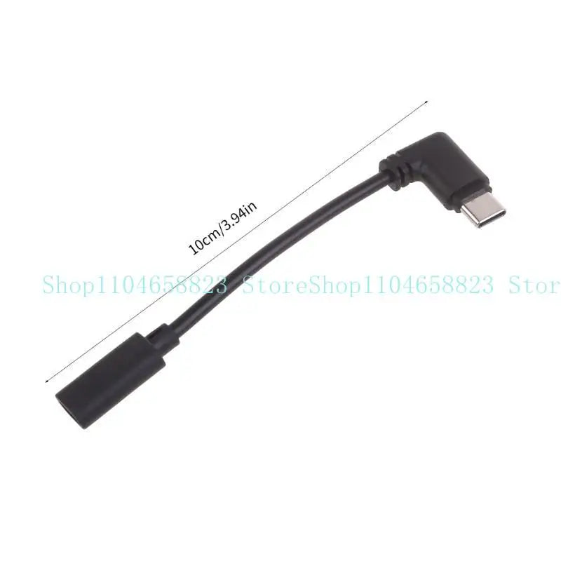 Micro USB to USB C Adapter Cable 90 Degree Bend Converter Wire Line Support Charging for Tablets Phones Game Console Zpaxo