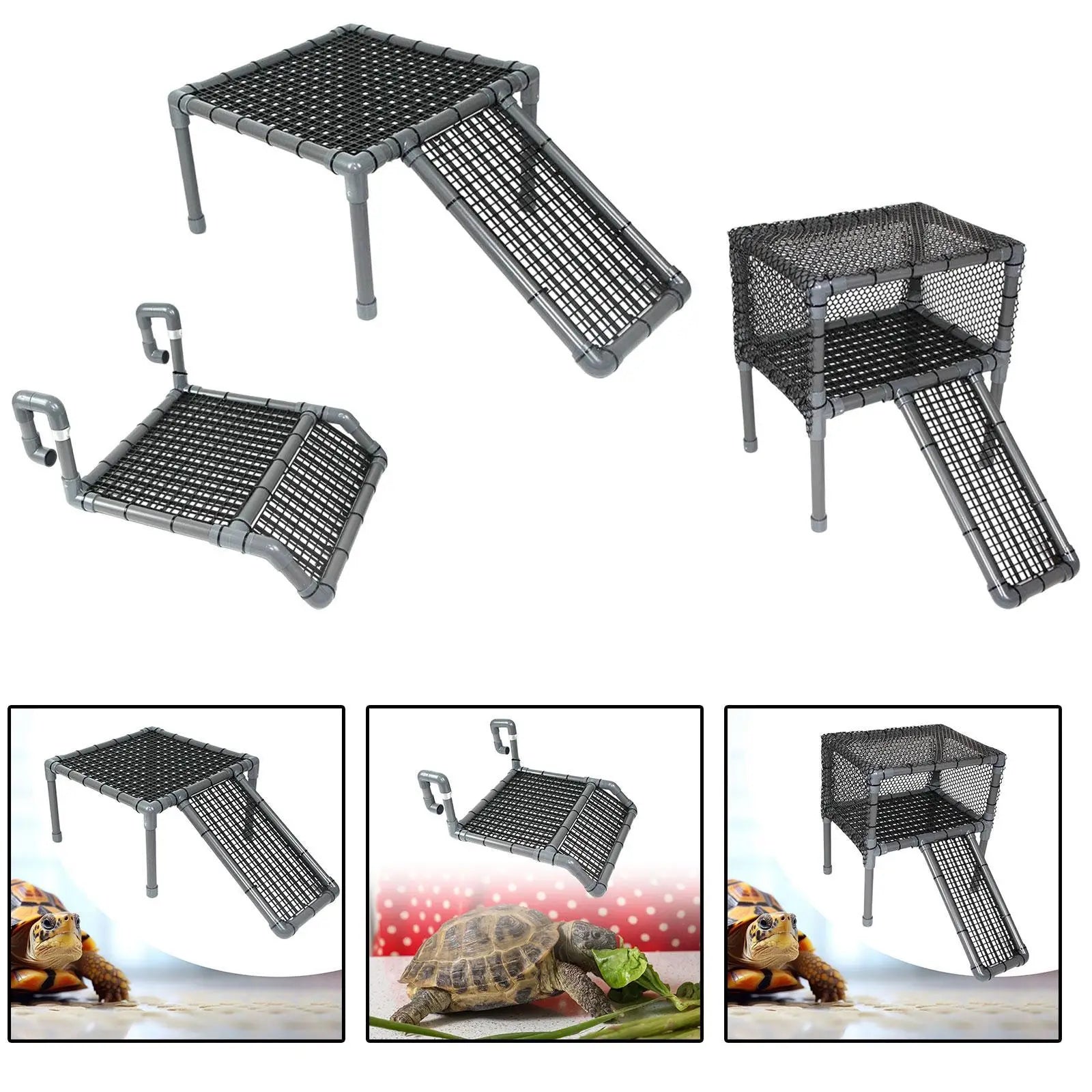 Turtle Basking Platform Tank Dock Float Decor Reptile Ladder Frog Zpaxo