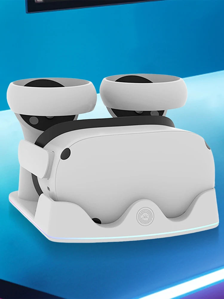 Charging Dock Meta Quest 3S Stand RGB Light Headset Display
