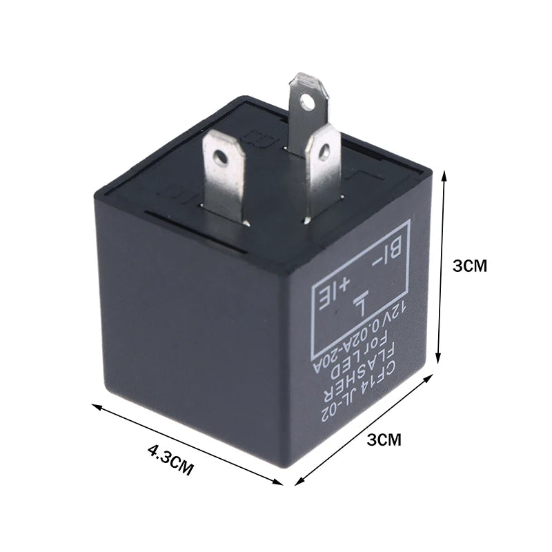 CF13 CF14 3-Pin 12V LED Turn Signal Flasher Relay | Universal