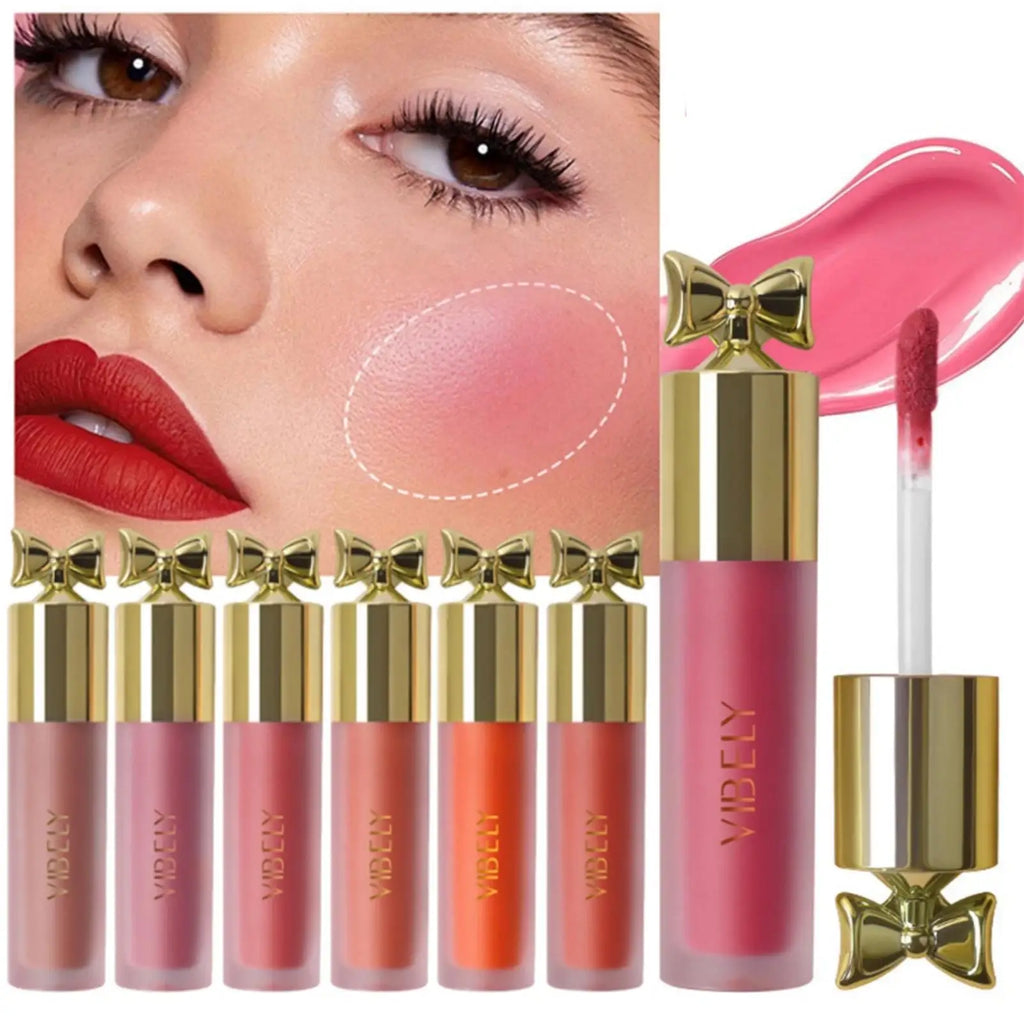 1PC Natural Gloss Liquid Blush – Waterproof, Lightweight, Improves Dull Skin, High Color Rendering, Ideal Holiday Gift Series Zpaxo