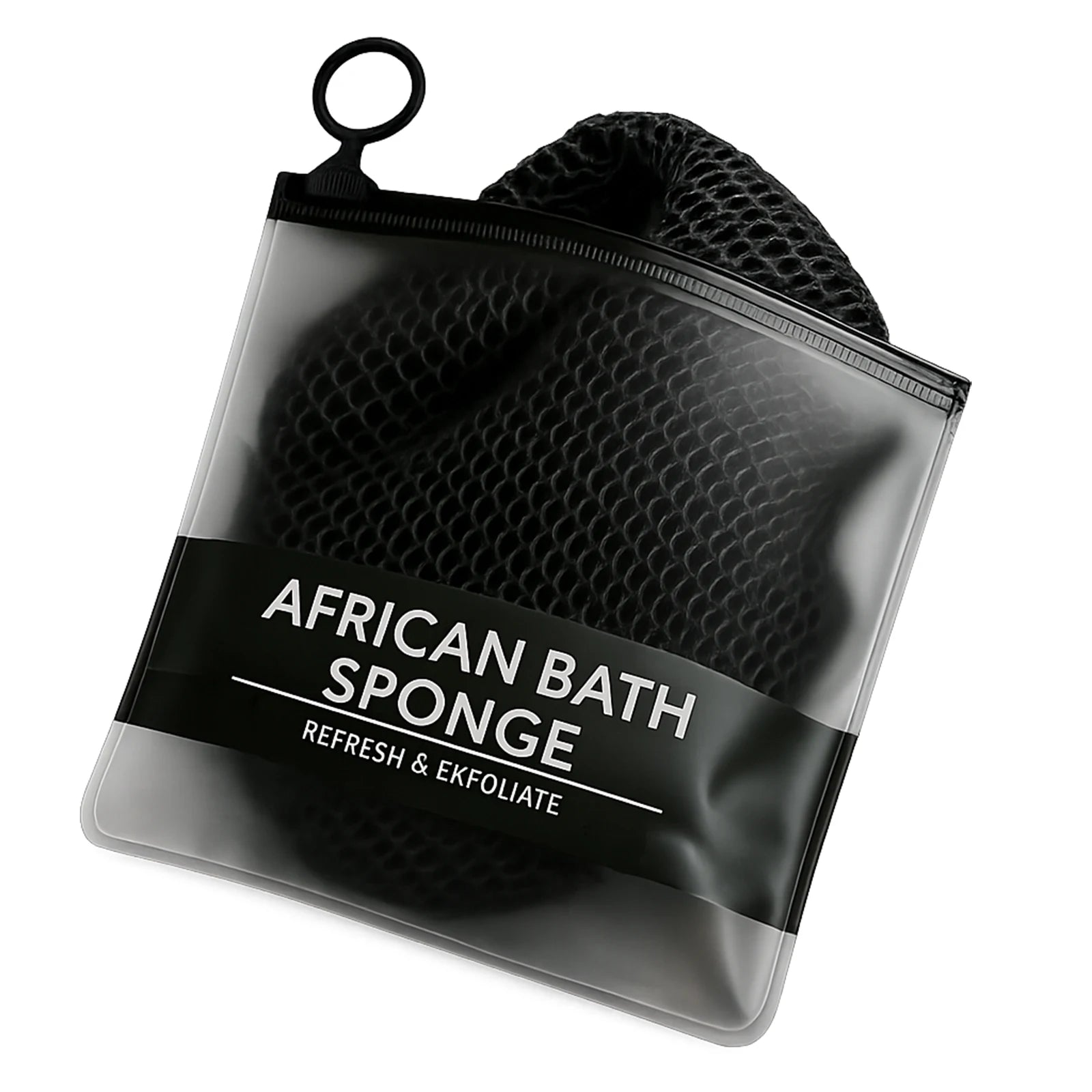 African Net Sponge Exfoliating Body Scrubber Long Nylon Bath Net Soft Shower Washcloth Back Scrubber Skincare Towel 1Pc Zpaxo Black