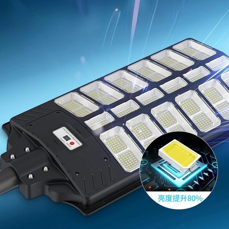 800W 1200W 1500W LED Solar Lamp Wall Street Lights Bright Motion Zpaxo