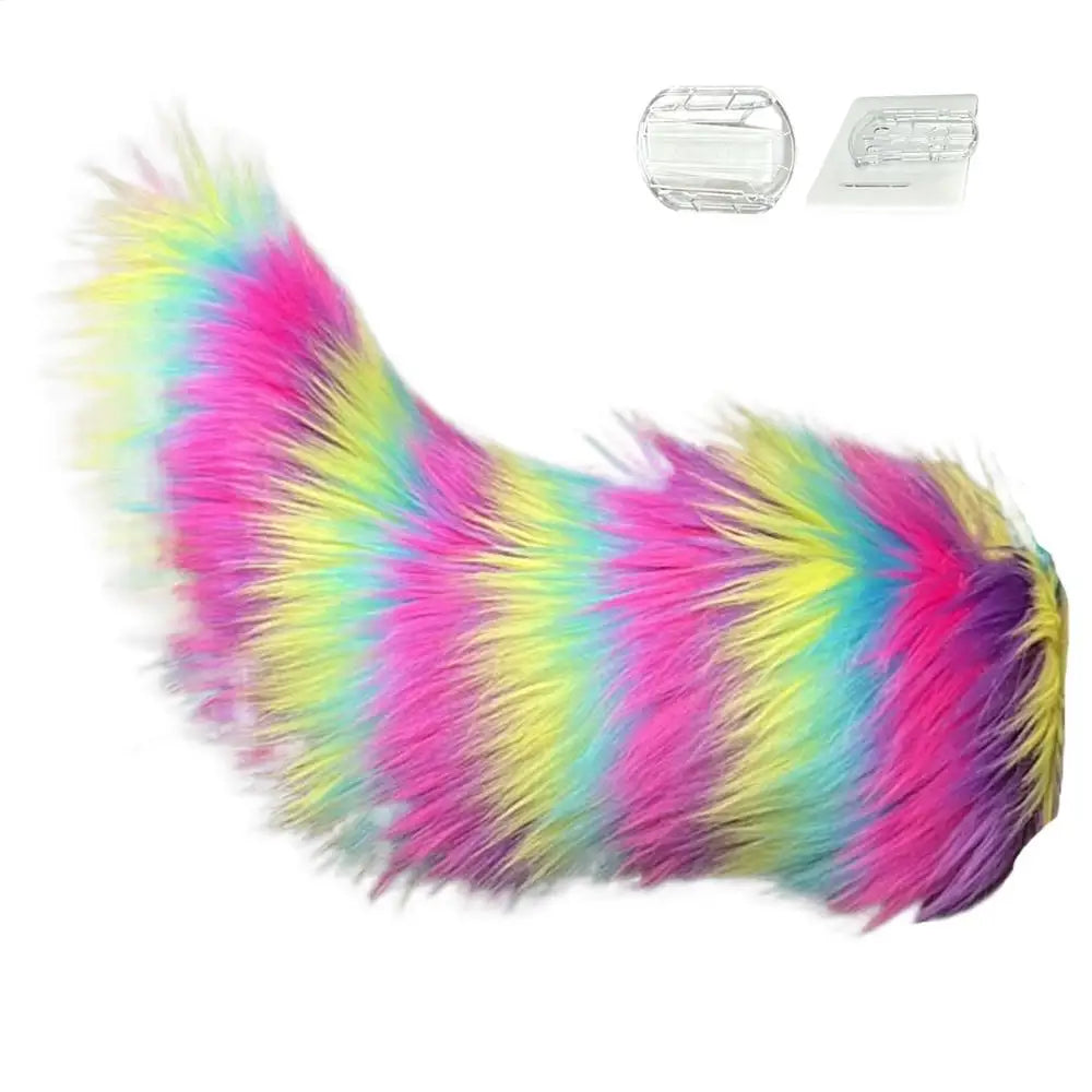 Moving Furry Tail Remote Control Wagging Plush Animal Car Trunk