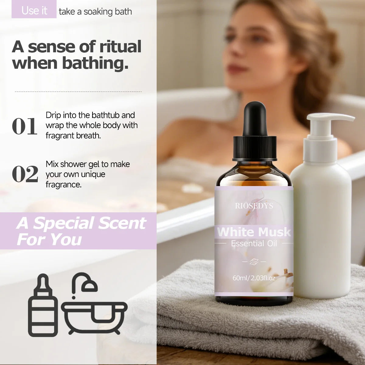 WHITE MUSK Essential Oil Has Deep Nourishing Moisturizing Effects Zpaxo