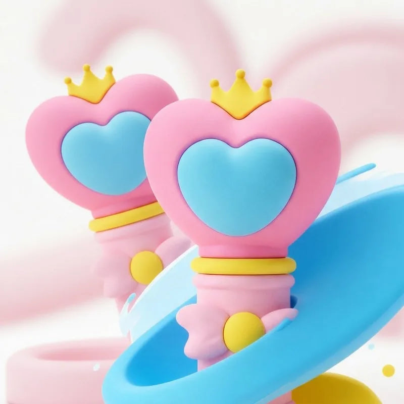 Portable Refillable Spray Bottle Heart Shaped Magic Wand Atomizer