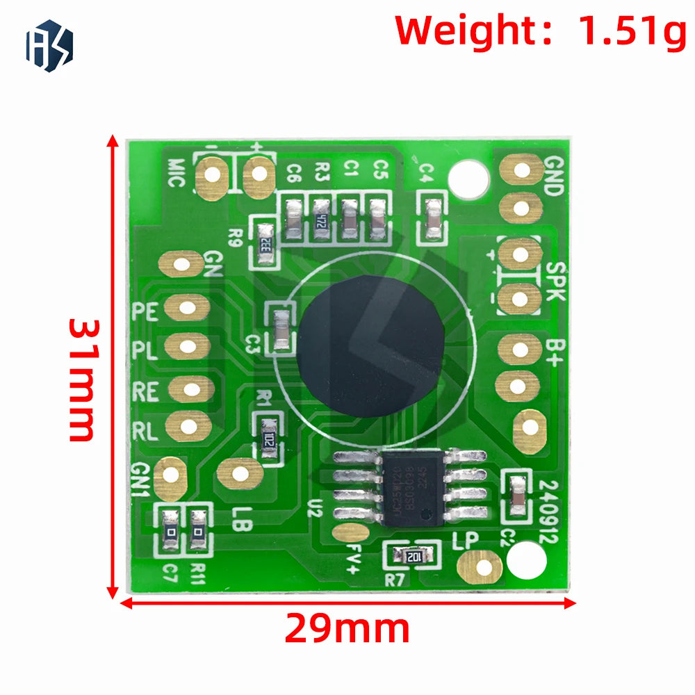 30-120S Second Voice Recorder Sound Module - IC Chip for Electronic Toys, Audio Recording and Playback Board for Talking Music Zpaxo