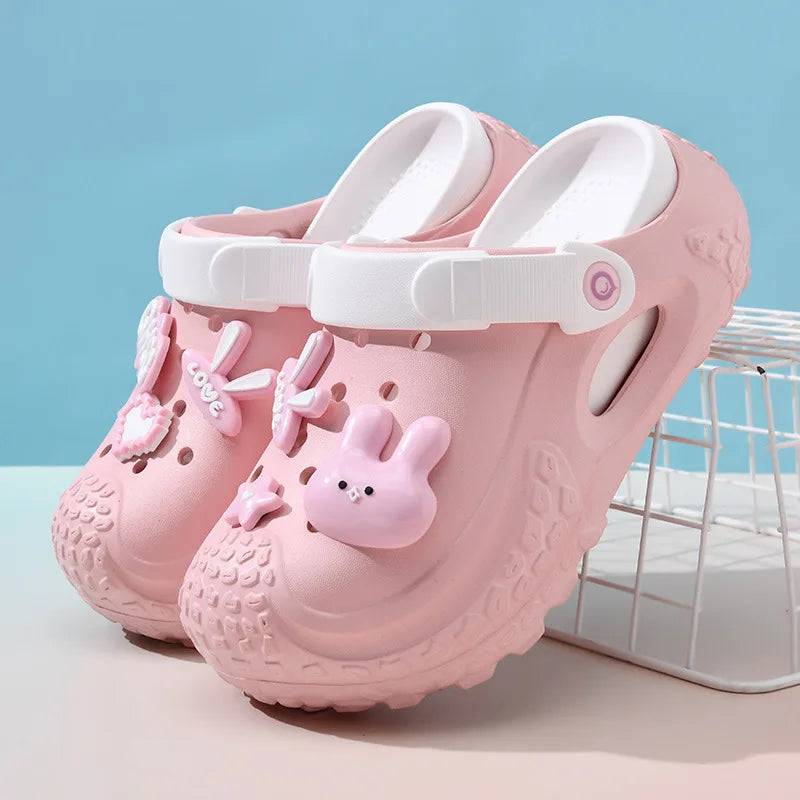 Women Clogs 2025 Arrival Soft EVA Thick Platform Slippers Comfortable Zpaxo Pink 39-40