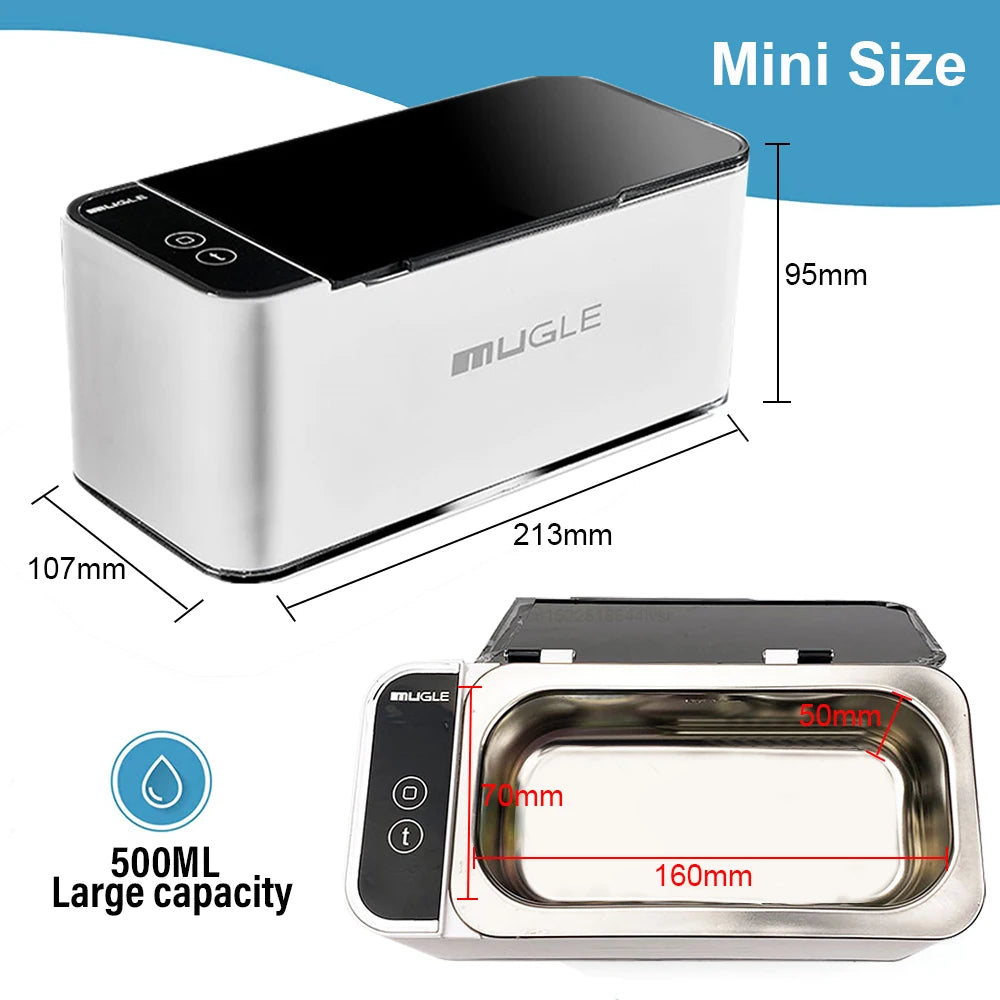 Ultrasonic Cleaner 35W Ultrasound Glasses Cleaning Machine 46KHZ