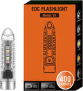 POCKETMAN Mini Keychain Flashlight 12 Modes UV LED Rechargeable Keychain Flashlight Zpaxo 1 pack
