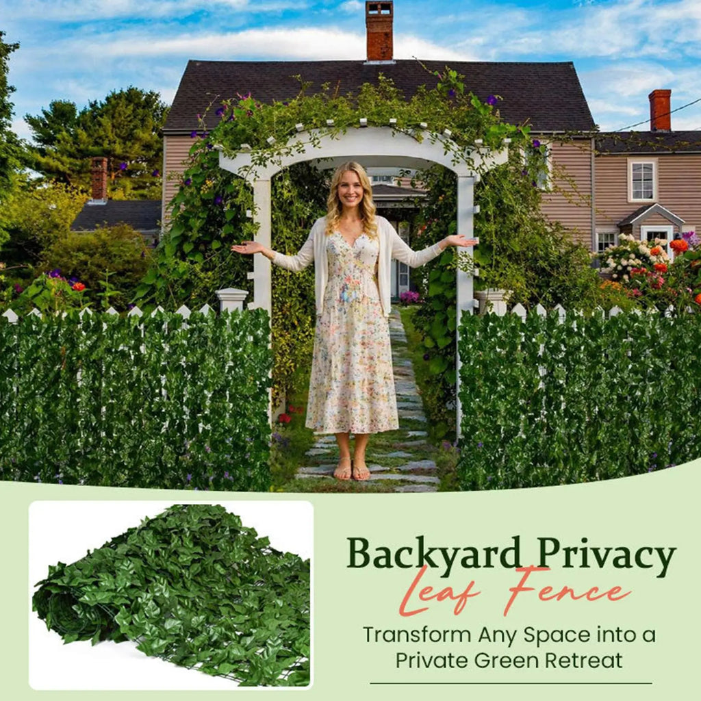 Outdoor Privacy Screen Realistic Decorative 19x118 Inch Artificial