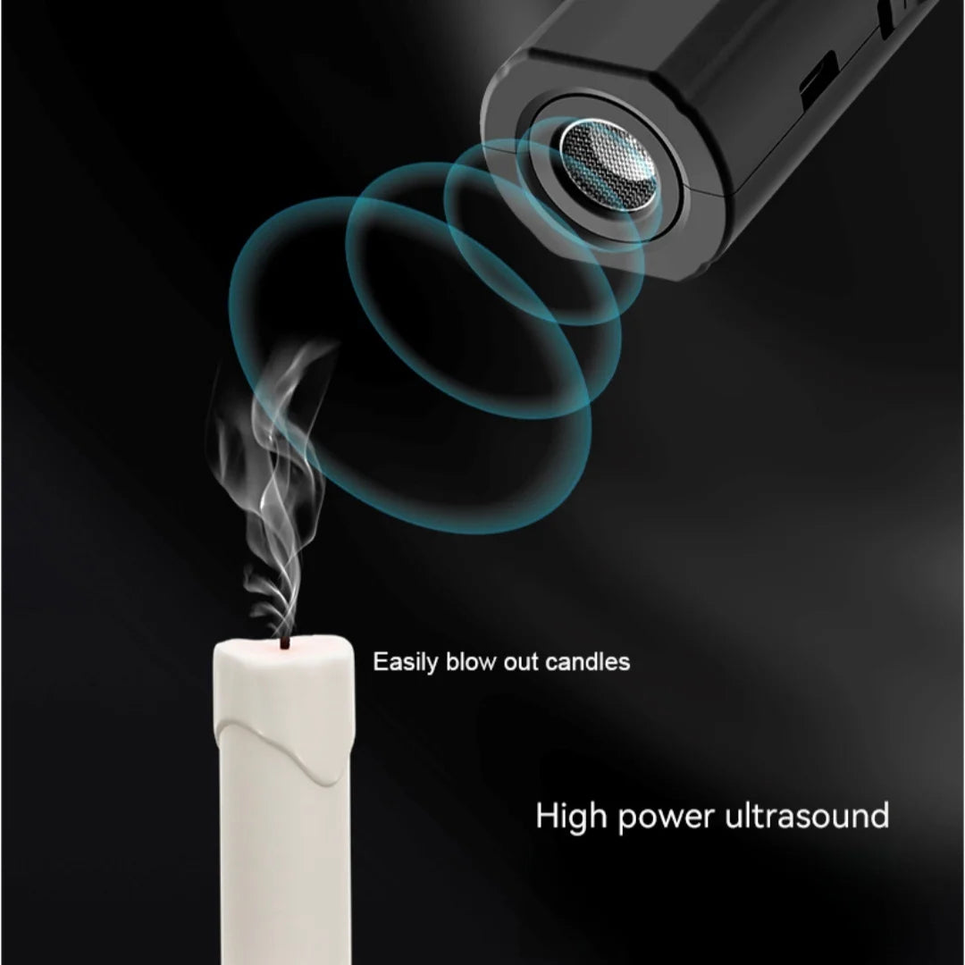 Portable Handheld Strong Ultrasonic Dog Repeller LED Flashlight