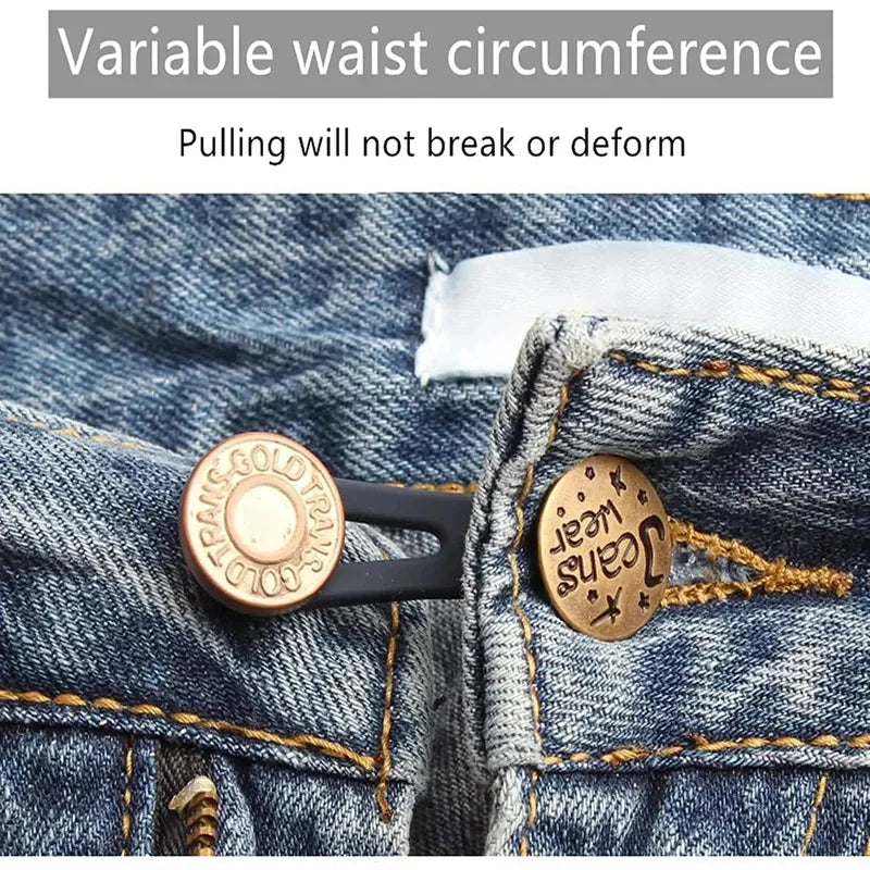 Jeans & Pants Waistband Button Extenders – 3/6/9 Pack