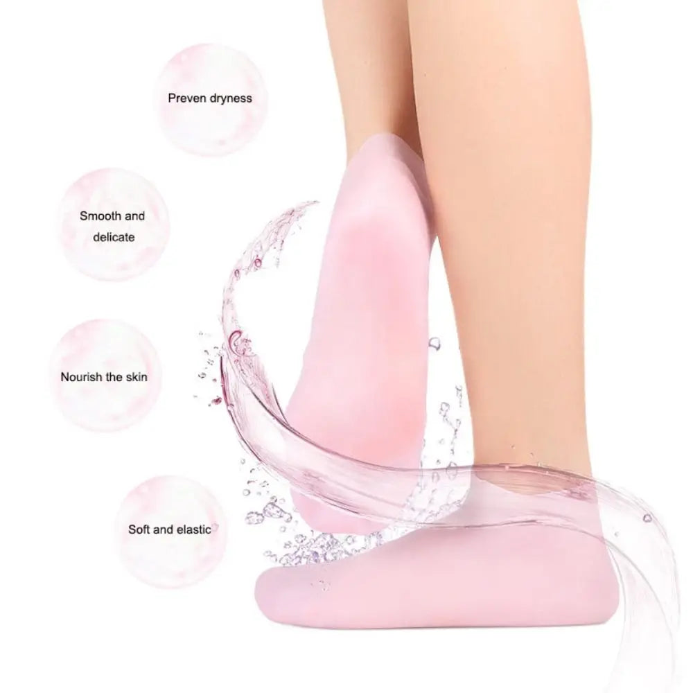 Silicone Foot Care Socks Pain Relief Anti Cracking Dead Skin Remove Protector Waterproof Moisturizing Gel Socks Women Zpaxo